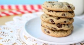 Alton Brown's gluten free chew chocolate chip cookies made in a blendtec or vitamix blender