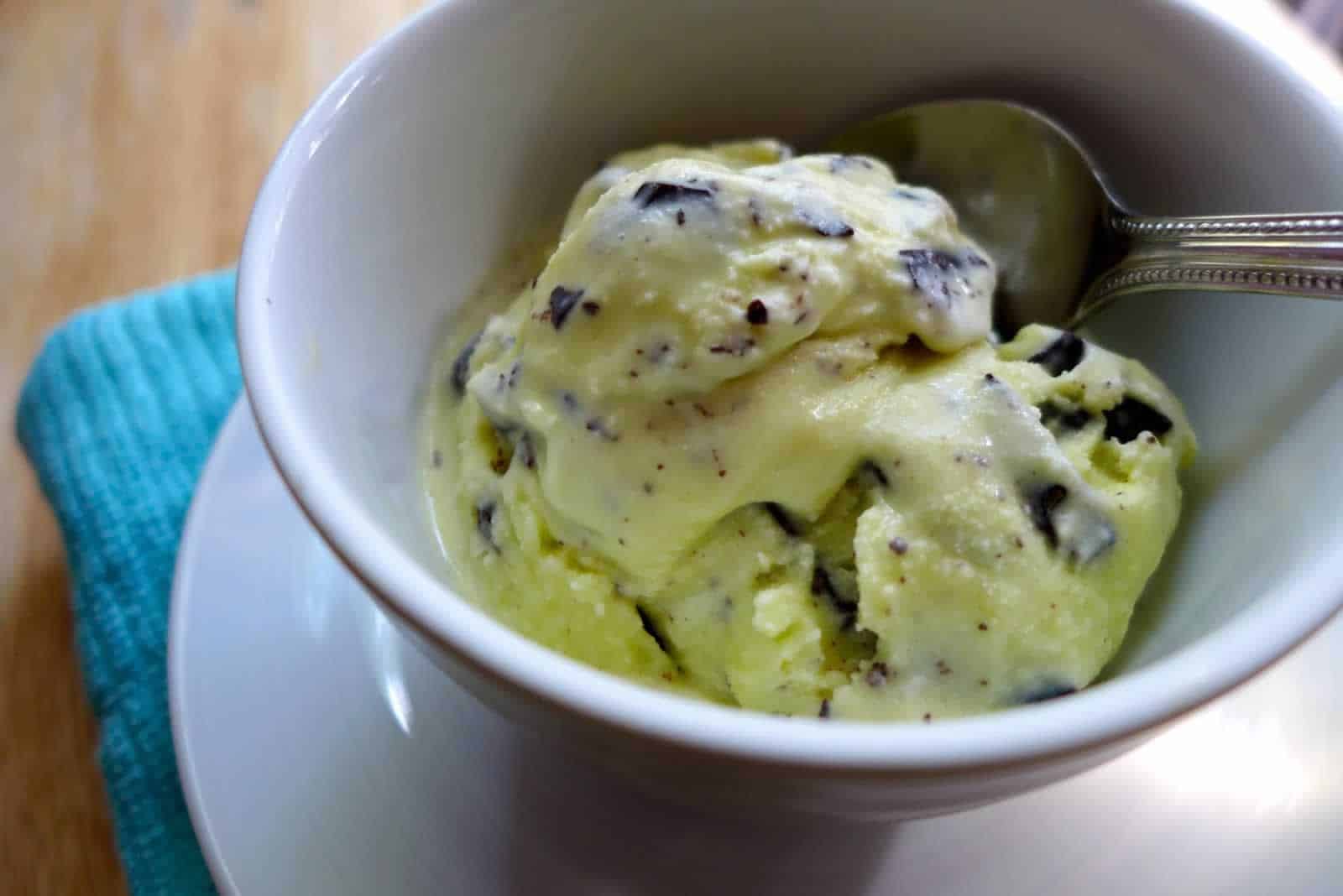 Clean Chocolate Chip Mint Ice Cream Recipe made in your blender Lifestyle Diet