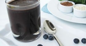 dr oz chocolate covered blueberry high protein smoothie recipe