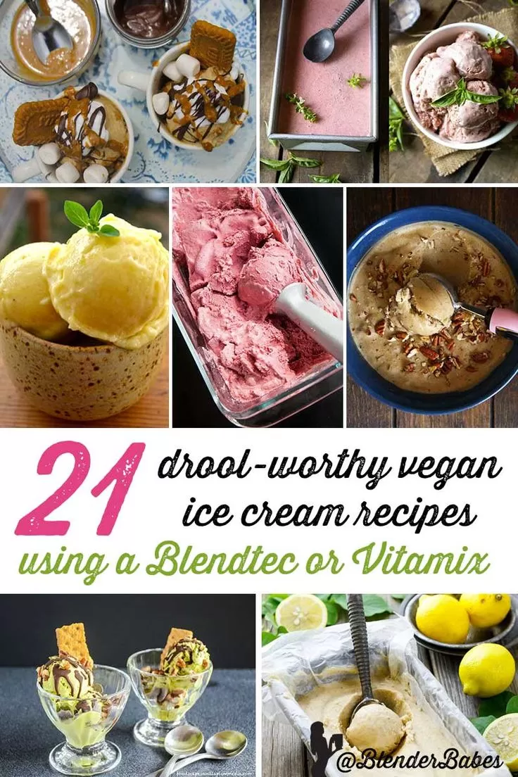 21 Drool-Worthy Vitamix Ice Cream Recipes by @BlenderBabes