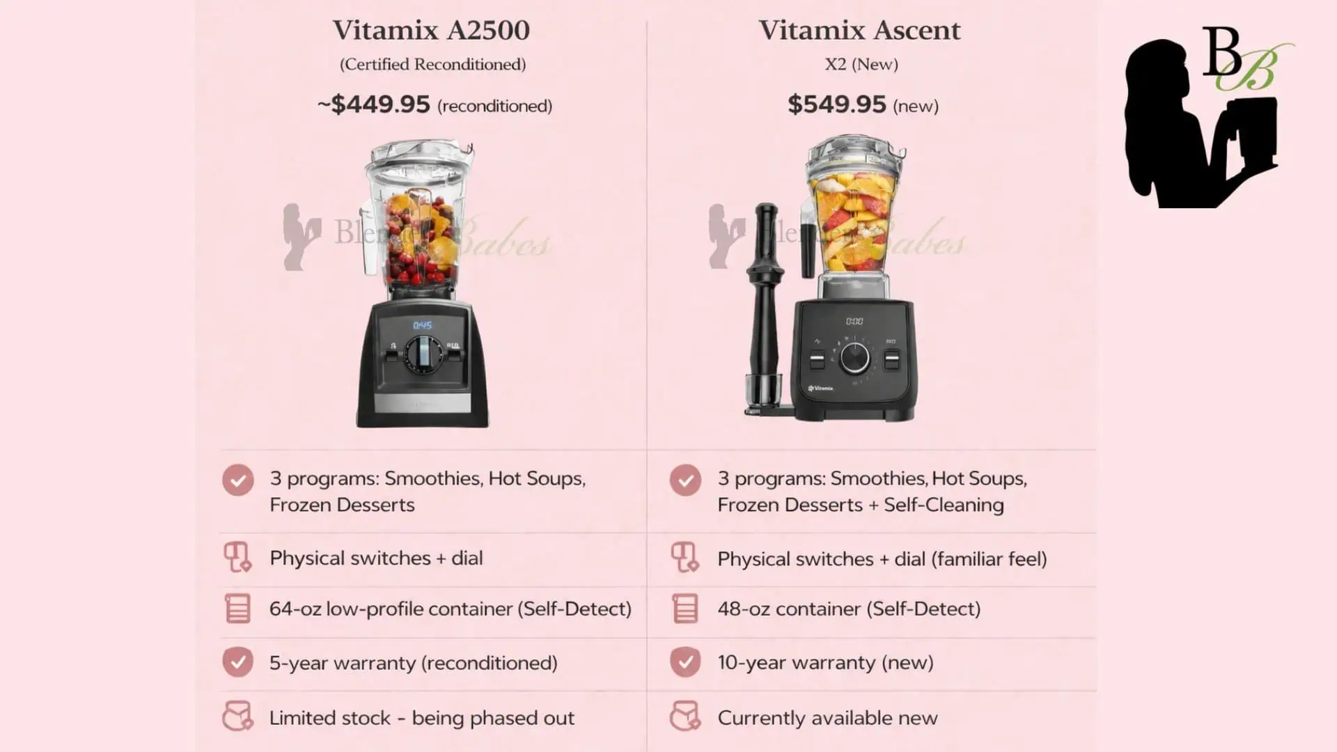 Vitamix A2500 vs. X2 Vitamix A2500 vs. X2