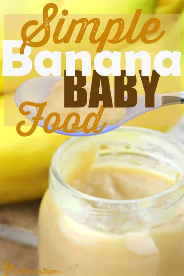 homemade banana baby food recipe