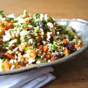 Broccoli Hemp Slaw with Tangy Mustard Dressing Recipe by @BlenderBabes