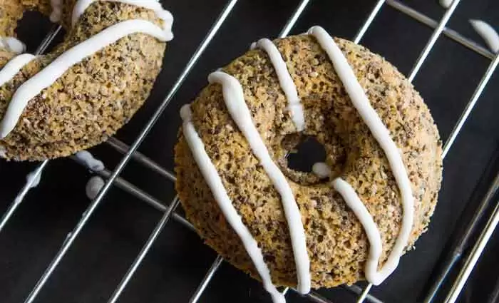 out-the-door chia power doughnut recipe with coconut whipped cream recipe | recipes with chia seeds