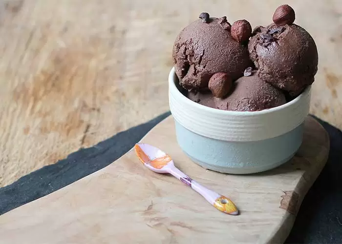 Blendtec and Vitamix Ice Cream Recipes | Chocolate Hazelnut Ice Cream