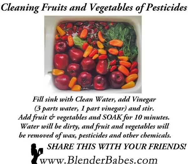 How to Wash Fruits and Vegetables DIY Recipe to Remove Pesticides