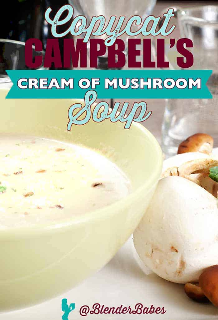 Copycat Campbell's Cream of Mushroom Soup Blender Babes