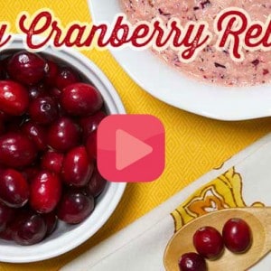 Easy Recipe for Cranberry Relish by Blender Babes