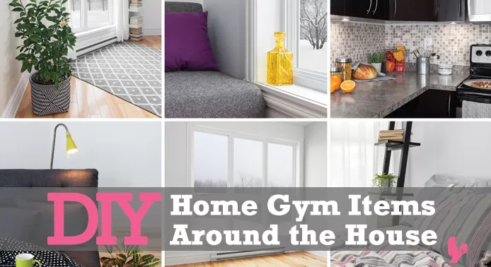 DIY Home Gym Items Around the House by @BlenderBabes