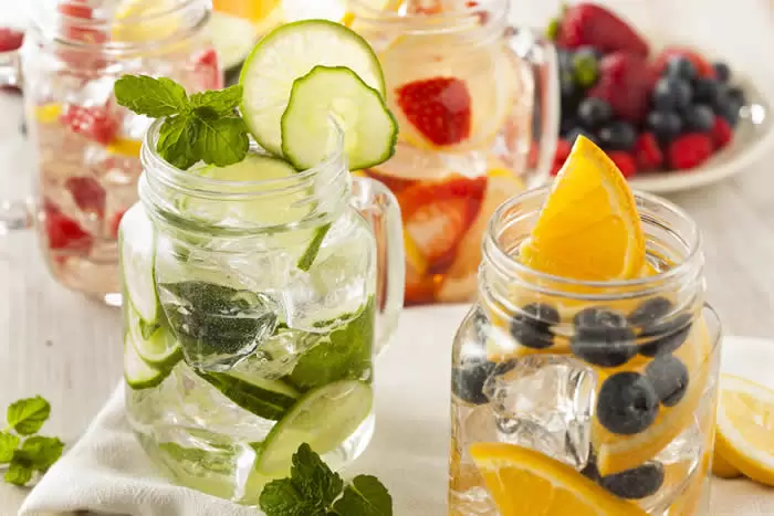 DIY Stress Relieving, Fat Burning & Detox Water Recipes by BlenderBabes