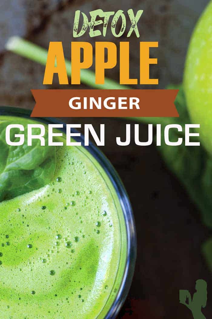 Detox Apple Ginger Green Juice Recipe By @BlenderBabes #detoxjuice #appleginger#blender babes