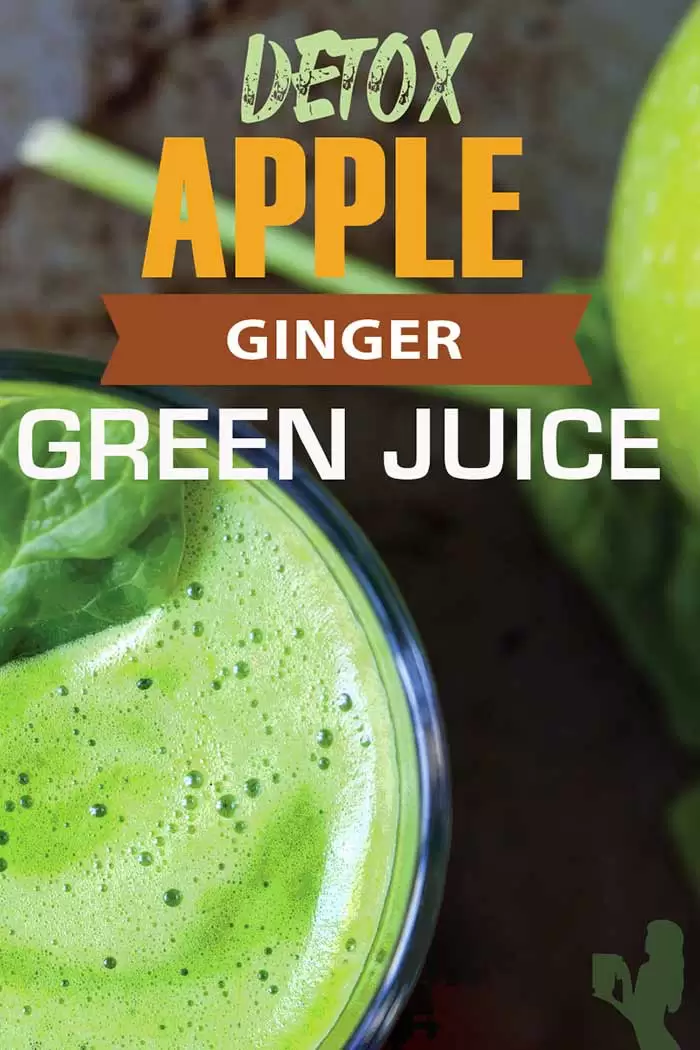 Detox Apple Ginger Green Juice Recipe By @BlenderBabes #detoxjuice #appleginger#blender babes