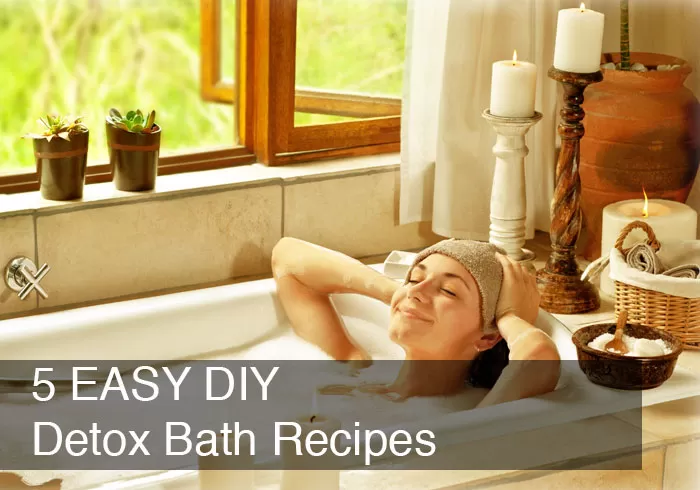 5 DIY Detox Bath Recipes by @BlenderBabes