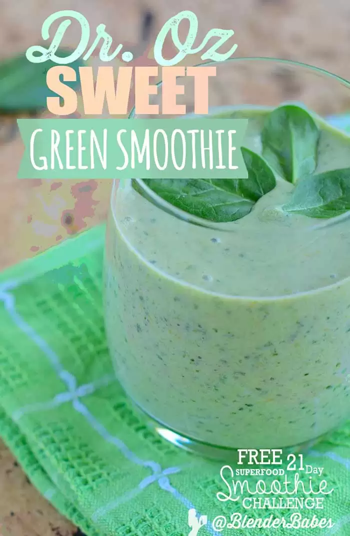 Dr. Oz Sweet Green Detox Smoothie Recipe by #BlenderBabes #drozgreensmoothie #drozsmoothie #greensmoothie #healthysmoothie