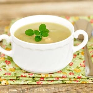 Dr Fuhrman's Creamy Vegan Vegetable Soup Recipe High Protein Low Calorie Soups via @BlenderBabes