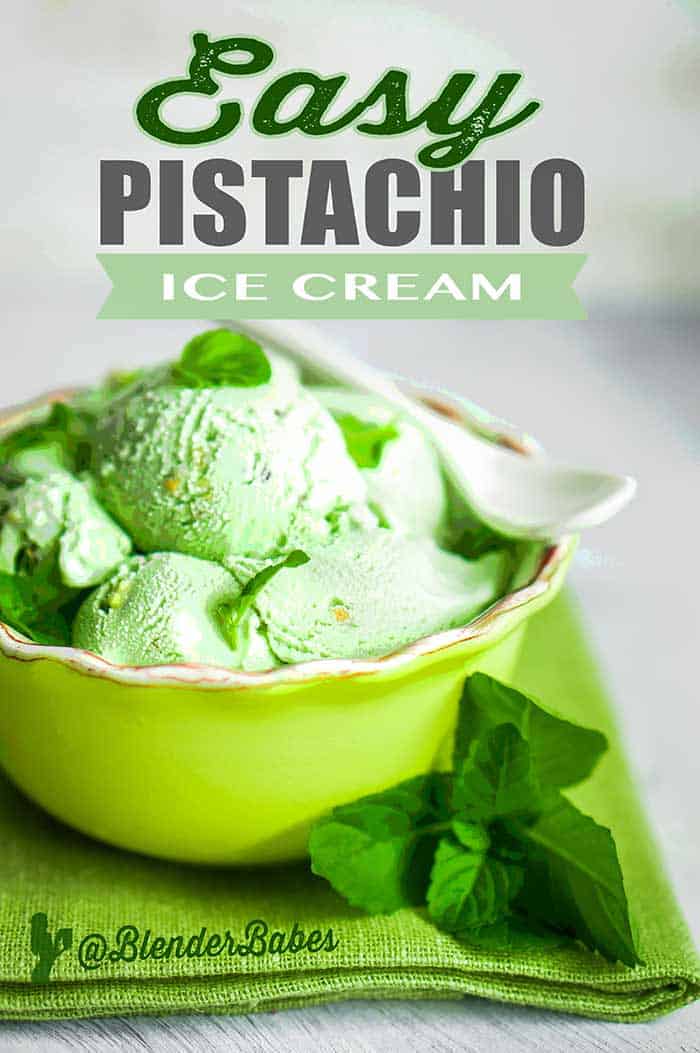Healthy Easy Pistachio Ice Cream | Blender Babes