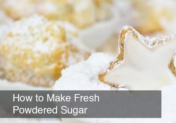How to Make Fresh Powdered Sugar by @BlenderBabes