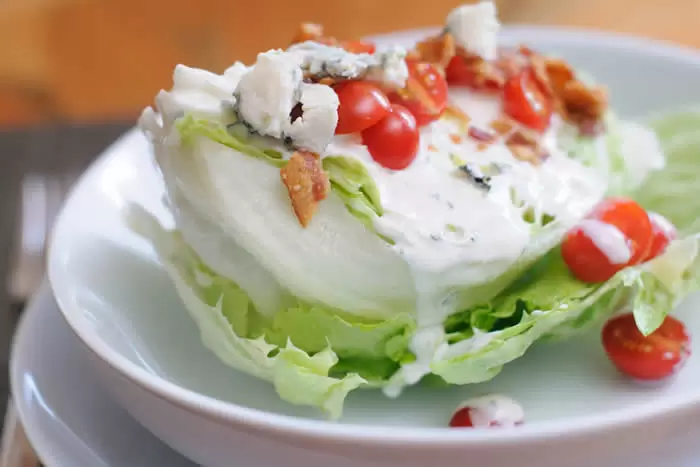 Garlic Blue Cheese Dressing made in your Blendtec or Vitamix @BlenderBabes