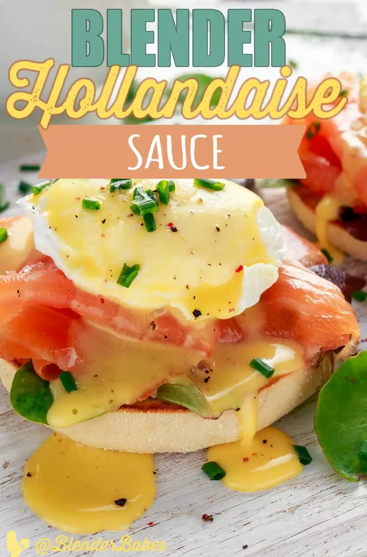 Blender Hollandaise Sauce in your vitamix by @BlenderBabes #hollandaise #hollandaisesauce #vitamixrecipes #eggsbenedict #ketorecipes #blenderbabes