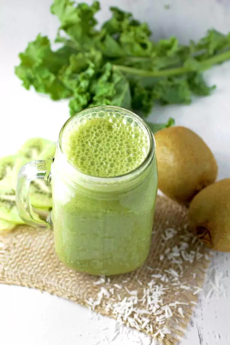 Kale & Kiwi Smoothie - Smoothies Without Bananas