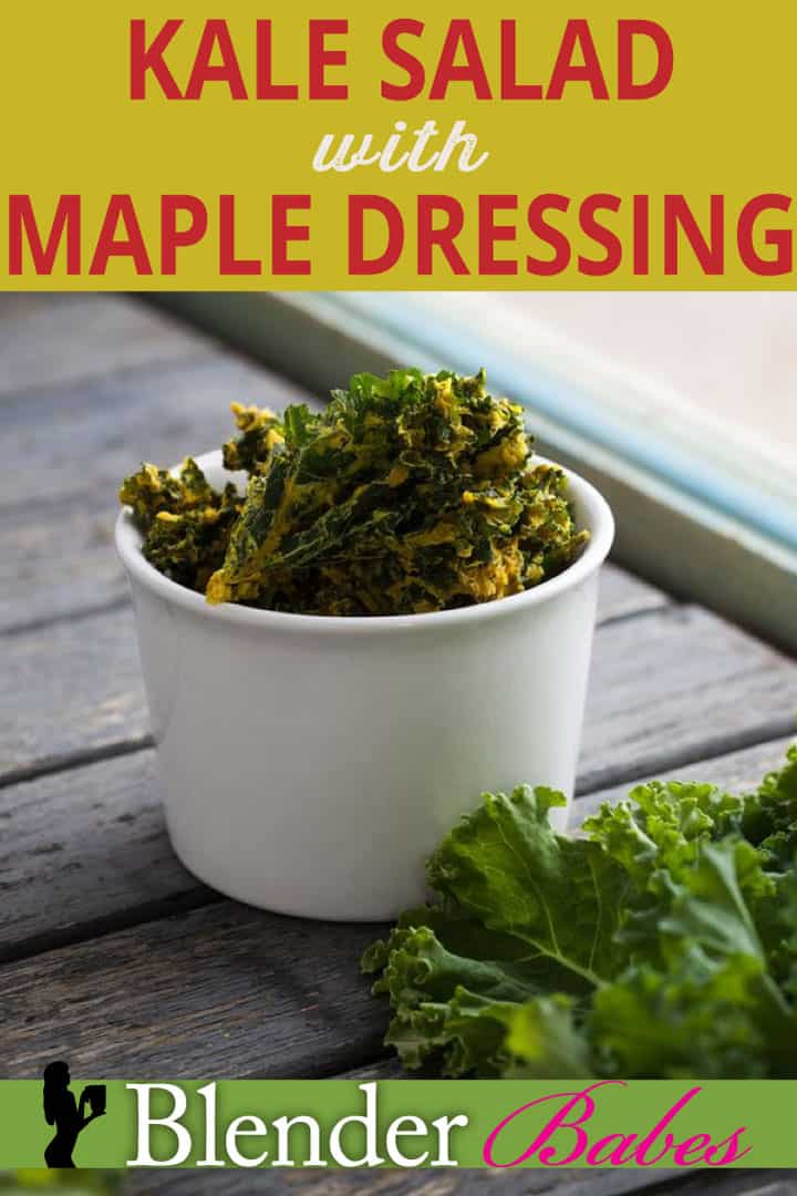 Kale Salad with Maple Mustard Dressing on Forks Over Knives