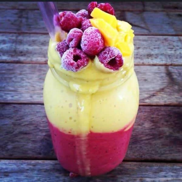 How to Make Mango Raspberry Smoothie Blender Babes