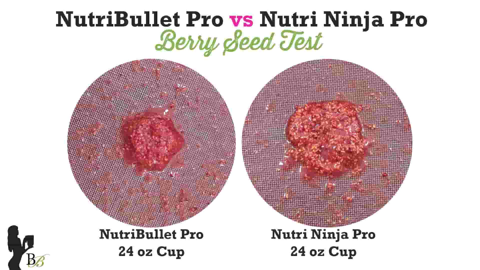 NutriBullet Pro vs Nutri Ninja Pro Berry Seed Test