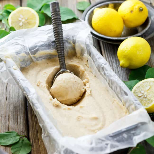 Blendtec and Vitamix Ice Cream Recipes | No Churn Lemon Ice Cream