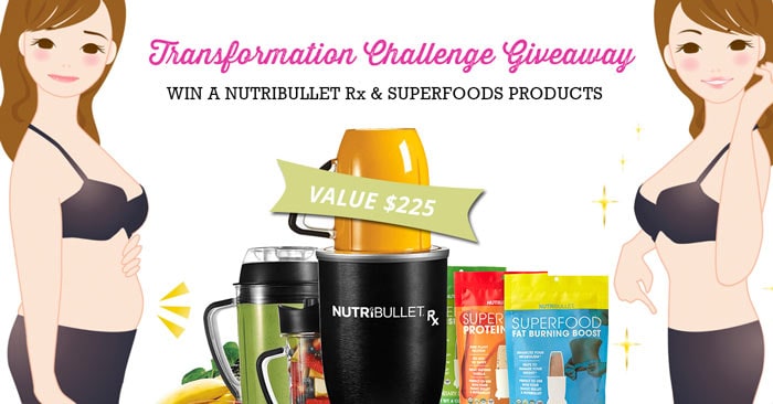 Tranformation Challenge win a power blender