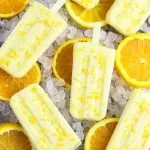Healthy Orange Creamsicle Popsicles