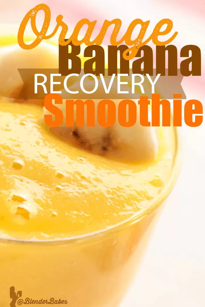 Orange Banana Recovery Smoothie Blender Recipe 