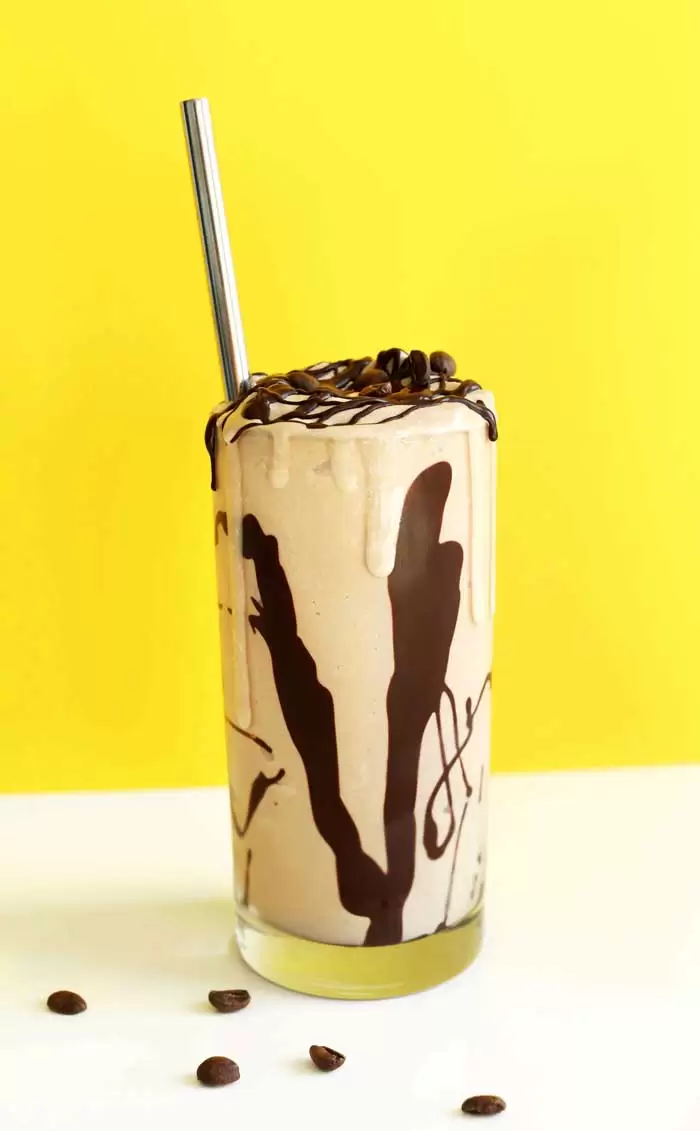 Vegan Smoothies That Taste Like Milkshakes - Coffee Coconut Chocolate Smoothies