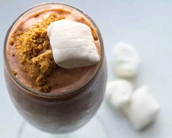 Vegan Smoothies That Taste Like Milkshakes - Cocoa Smores Milkshake