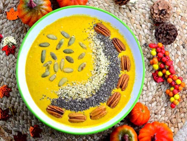  Pumpkin Spice Smoothie Bowl - Smoothies Without Bananas