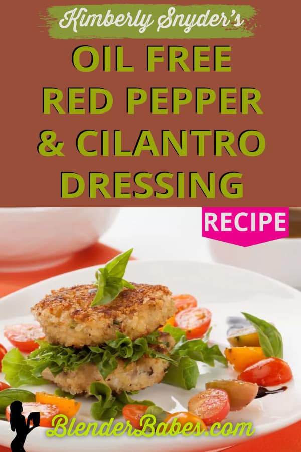 Red pepper and cilantro dressing