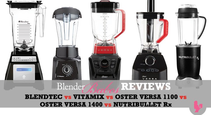 Blendtec vs Vitamix S30 vs Oster Versa vs Nutribullet RX – Making the Dr. Oz Green Juice by @BlenderBabes