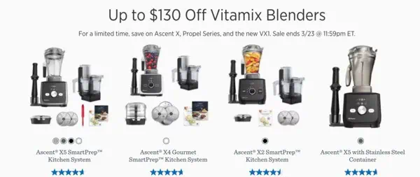 Spring Vitamix Sale Blenders and Bundles 2026 Spring Vitamix Sale Blenders and Bundles