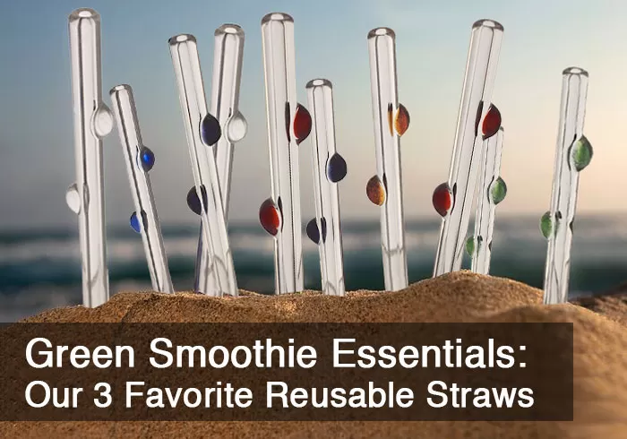 Green Smoothie Essentials - Our 3 Favorite Reusable Straws by @BlenderBabes