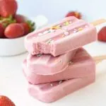 Strawberry Banana Popsicles