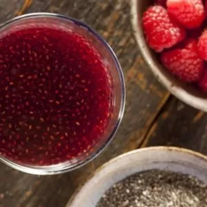 Sugar Free Raspberry Chia Jam made in your Blendtec or Vitamix blender by @BlenderBabes