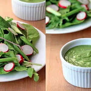 Kimberly Snyder's Sweet Basil Lime Dressing Recipe from @BlenderBabes