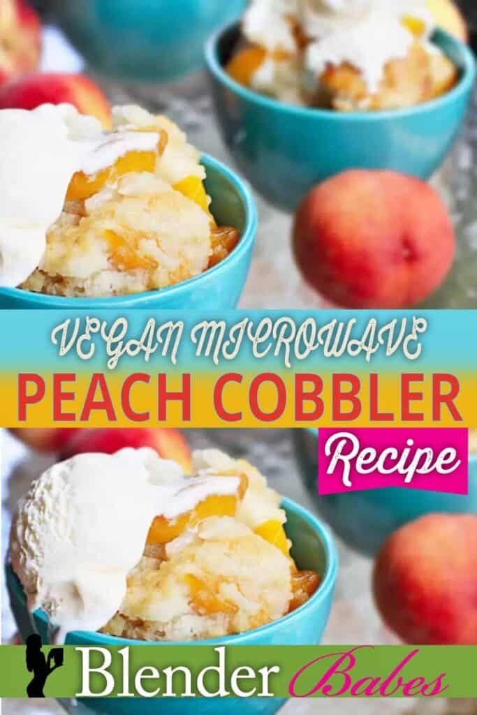 Vegan Microwave Peach Cobbler Recipe