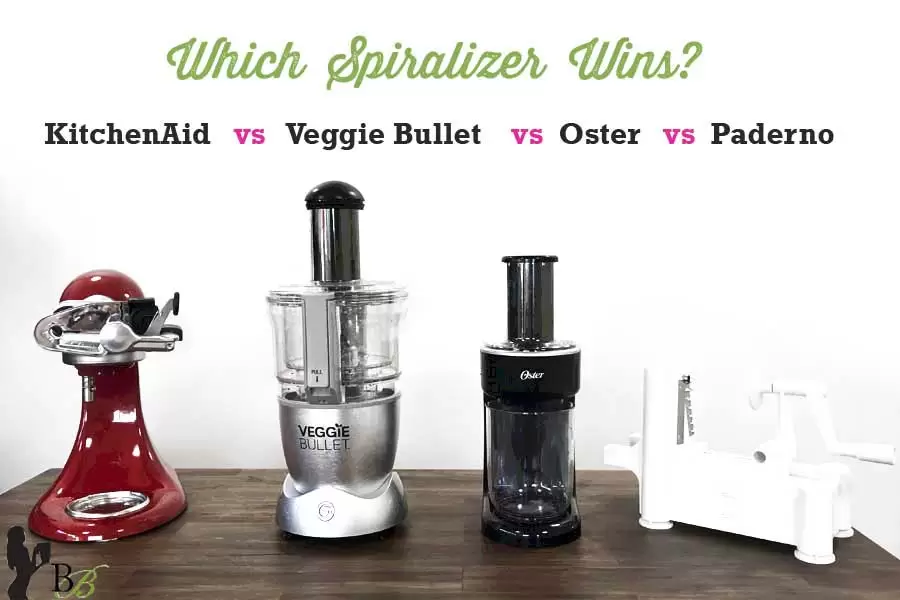 Kitchenaid Spiralizer vs Veggie Bullet vs Oster vs Paderno Review