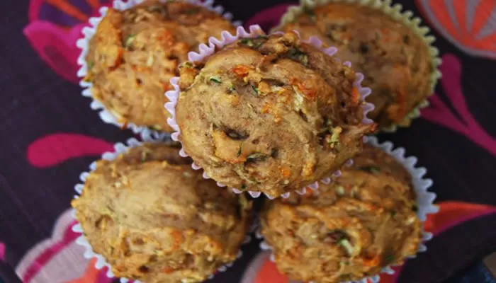 Gluten Free Zucchini Carrot Muffins from @BlenderBabes