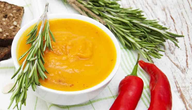African Sweet Potato Soup Recipe by @BlenderBabes