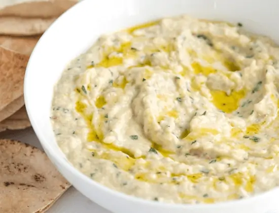 Easy Baba Ganoush Recipe #lowcarb #lowcalorie #paleo #dip #blenderbabes