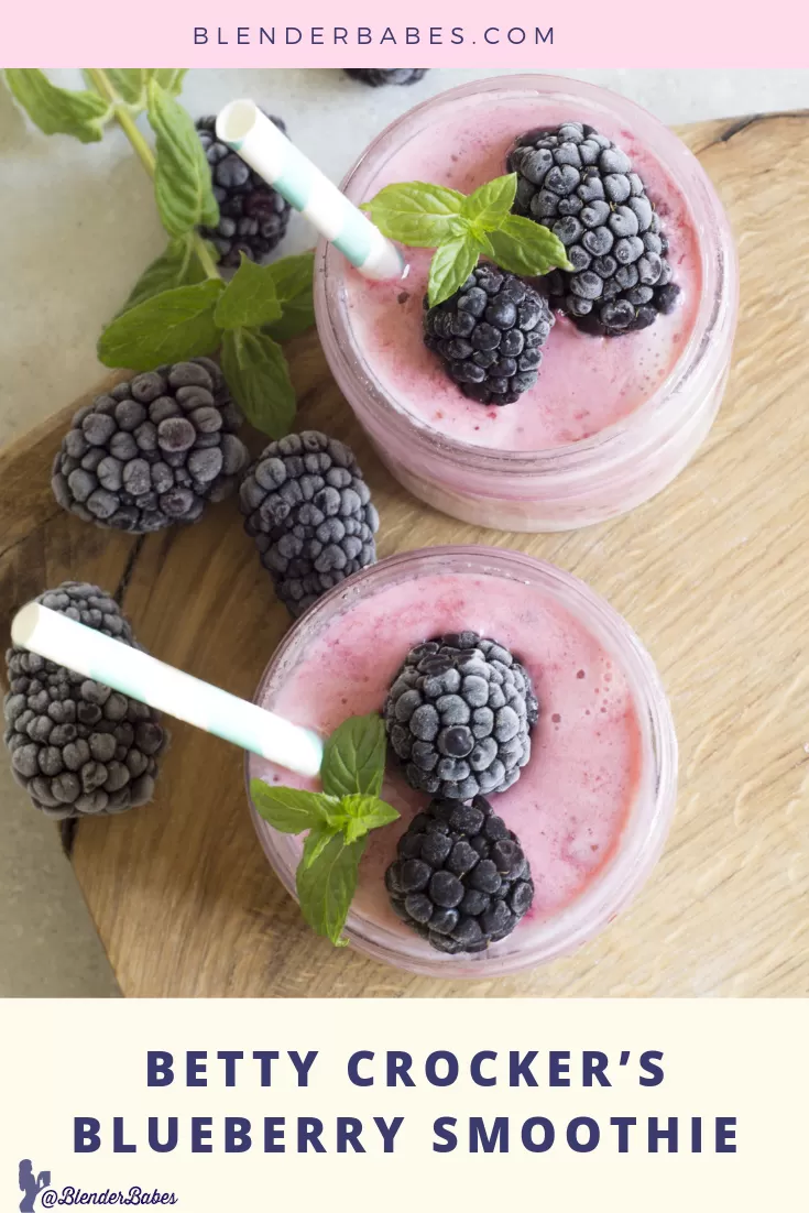 Blueberry smoothie blender babes 