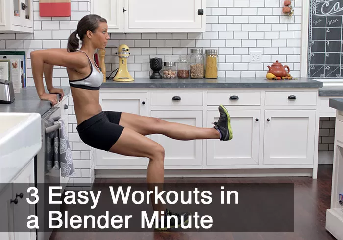 3 Exercises You Can Do At Home in a Blender Minute by @BlenderBabes