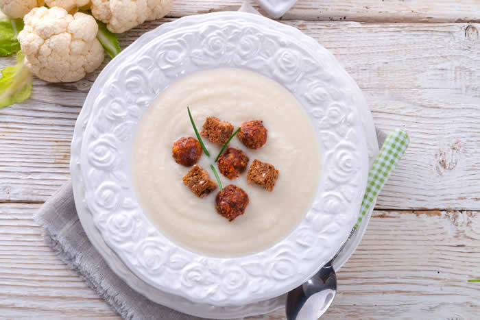 Raw Cauliflower Cream Soup Recipe