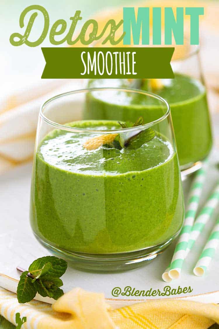 Detox Mint Smoothie Recipe With Kale  Blender Babes